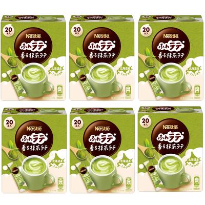 Nestle Fuwa Latte Ароматный Матча 20 стиков x 6 индивидуально упакованных Латте, (4,8 г/пара) коробки,
