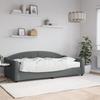 VidaXL Daybed with Mattress Dark Grey 100x200 Cm Fabric 3197518