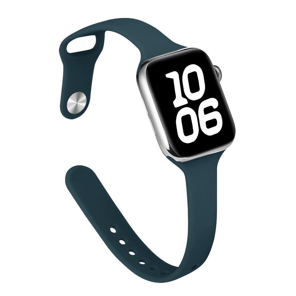 Тонкий силиконовый ремешок для Apple Watch 46 мм Band 44 мм 45 мм 38 мм 42 мм 49 мм Bracelet iWatch Correa Serie 8 7 6 5 SE 4 9 10 ultra 3 2