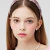 VVV High Teen Volume Check Hairband _ Pink