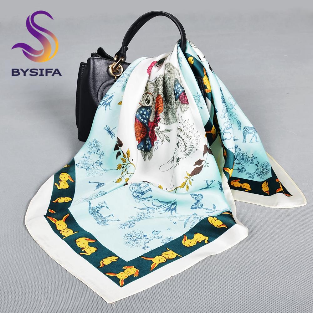 BYSIFA Мужской Женский Черный Бежевый Шелковый Шарф Накидка Фуляр Мода Зимние Шарфы Аксессуары Весна Осень Бренд Квадратные Шарфы Хиджабы