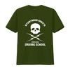 Stuntman Mikes Professional Driving School T Shirt Skull Lightning Design Death Proof Quentin Tarantino Movie Film vintage