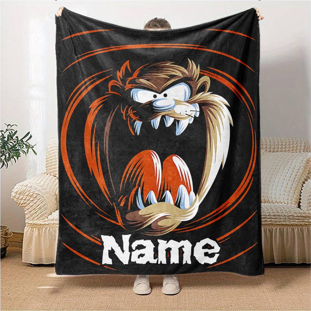 Custom Name Tom Jerry Adventure Party Blanket For Couch Bed Plush Cozy Fuzzy Blanket Super Soft Warm Blankets For Fall And Winter 0916102