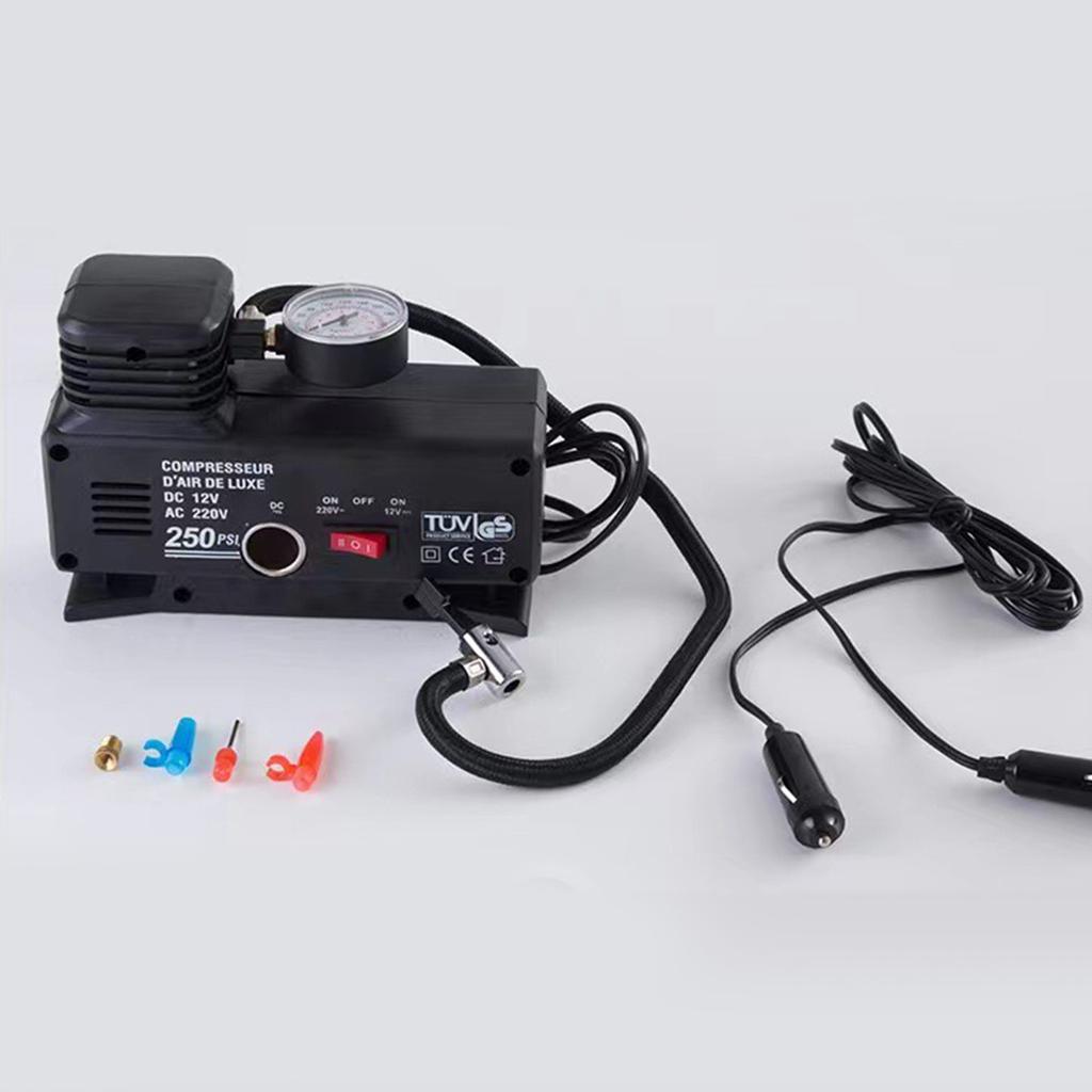 Инфляция 220 В, установленная на автомобиле, портативная шина небольшого автомобиля, мощная электрическая бытовая инфляция 12 В