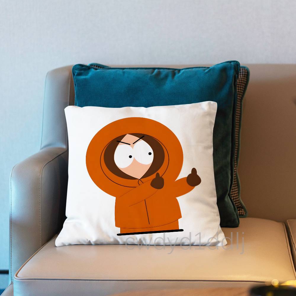 Kenny SSouth Park Pillow Case Short Plush Sofa Decorative Gift Home Doublesided Printing Cushio