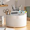 360° Degree Rotating Pen Holder, Multi-Purpose Stationery Office Supplies Storage Box, Cosmetics Organizer Makeup Brush Holder