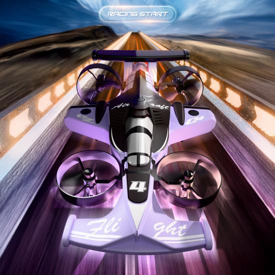 Игрушка Дрон с Пультом Управления 2-в-1 Наземный Воздушный Мини Самолет Машинка Игрушка Дети Взрослые Начинающий 2.4 ГГц RC