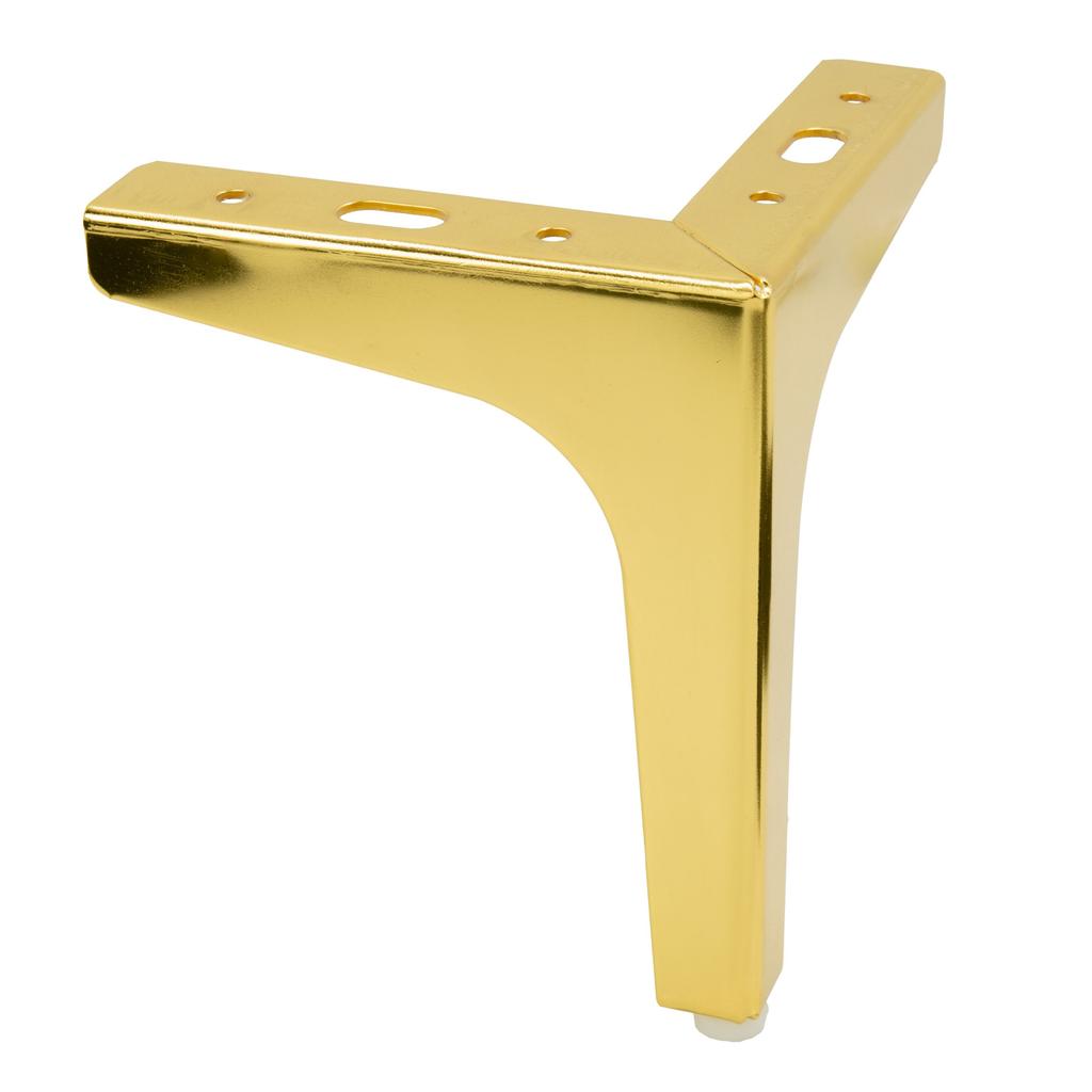Anchor furniture leg - Gold chrome, height 15 cm