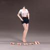 112 Scale Female Body, 6.inch Super Flexible 22 Joint Seamless Female Body Micro Beauty 3D Action Doll, Detachable Feet Model, Suitable for Hobby
