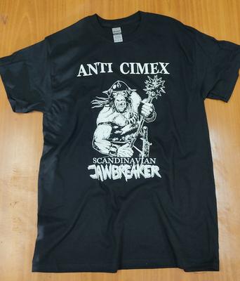 Anti Cimex Хардкор Панк Группа Черная Футболка с Ручной Шелкографией Унисекс Футболка