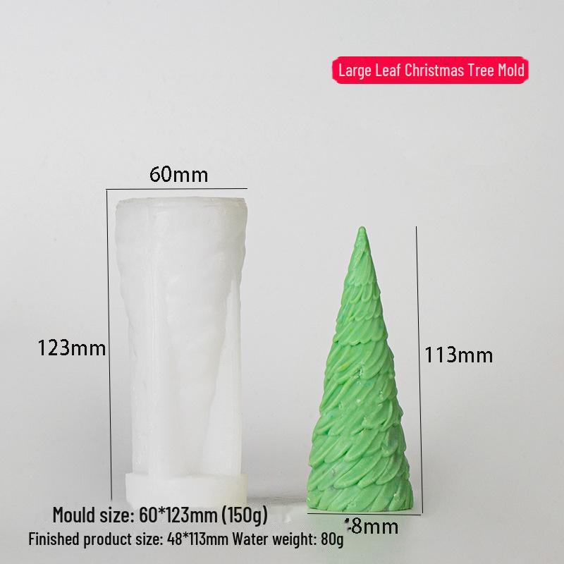 3D Christmas Tree Silicone Mold for Candles and Aromatherapy