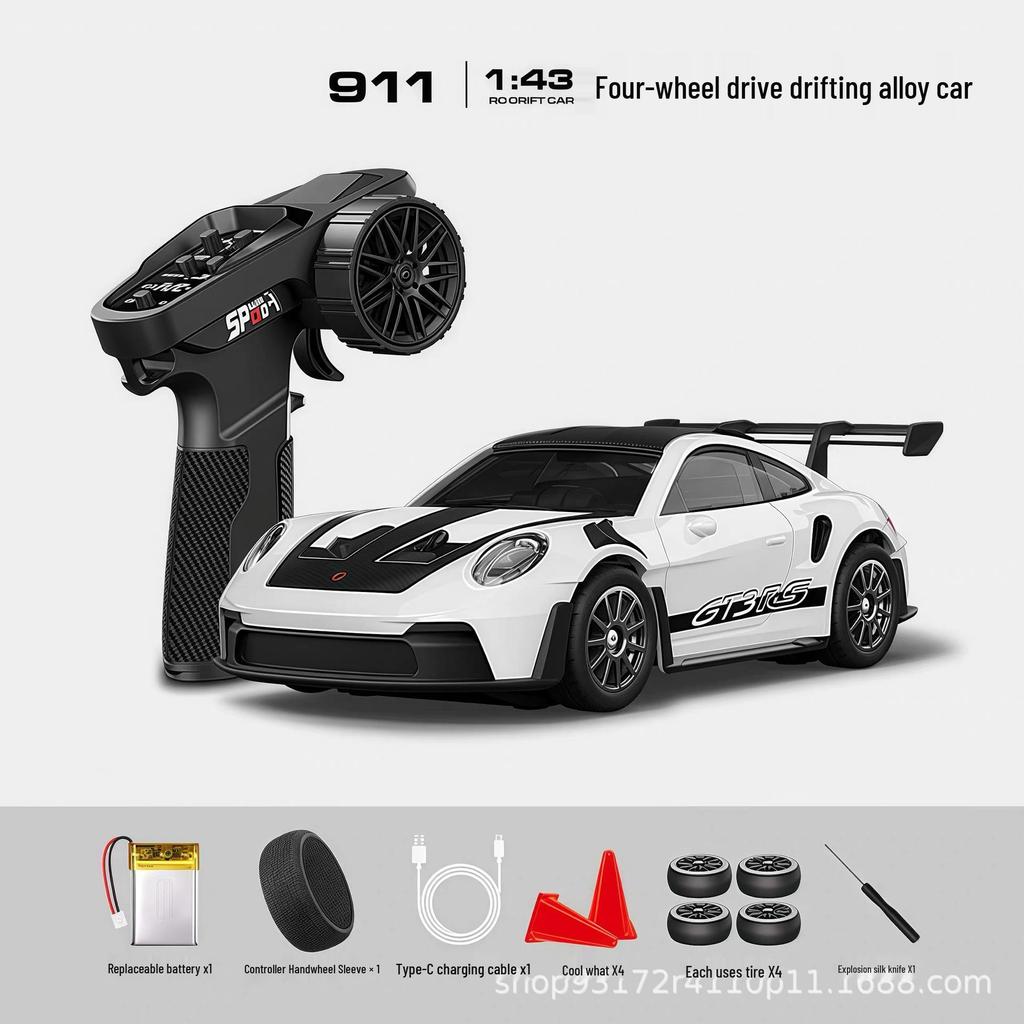 Hongxing911 1:Масштаб 1:43 Четырехколесный привод Дрифт-модель из сплава GTR35 Спортивный автомобиль