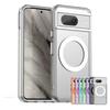For Google Pixel 8 Case Cover Google Pixel 8 Capas Bumper Annular Magnetic Matte Clear Wireless Charging Fundas Google Pixel 8
