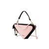 Prada Косметичка в стиле DIY, кожаная, украшенная матовыми жемчужинами и цепочкой из динго, изысканная и элегантная, художественная Матовые жемчужины