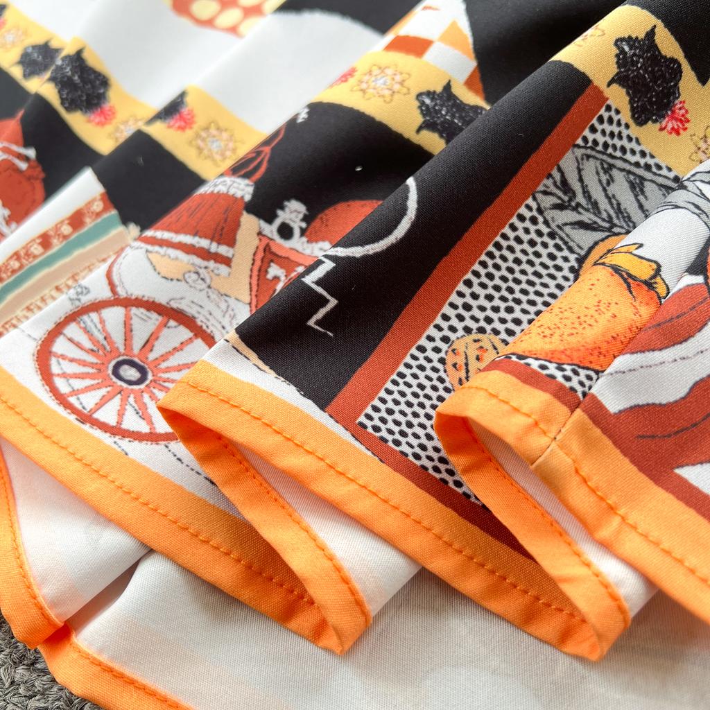 Весна-лето Женские дизайнерские винтажные принты Подиумные платья с отложным воротником Длинное макси-платье-рубашка с поясом