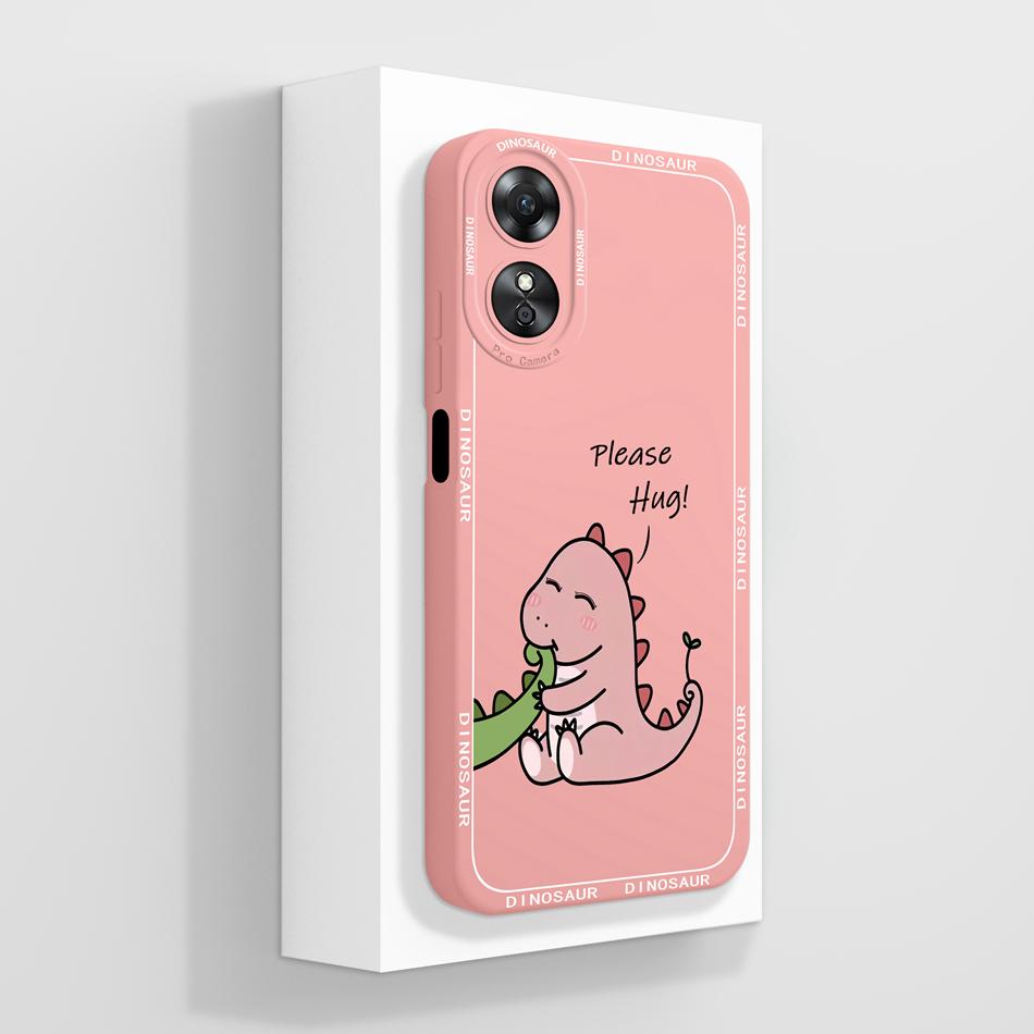 For OPPO A17 A17K Case Butterfly Camera Protection Back Cover Soft Liquid Silicone Anti Choc Funda For OPPO A 17 OPPOA17K Capa