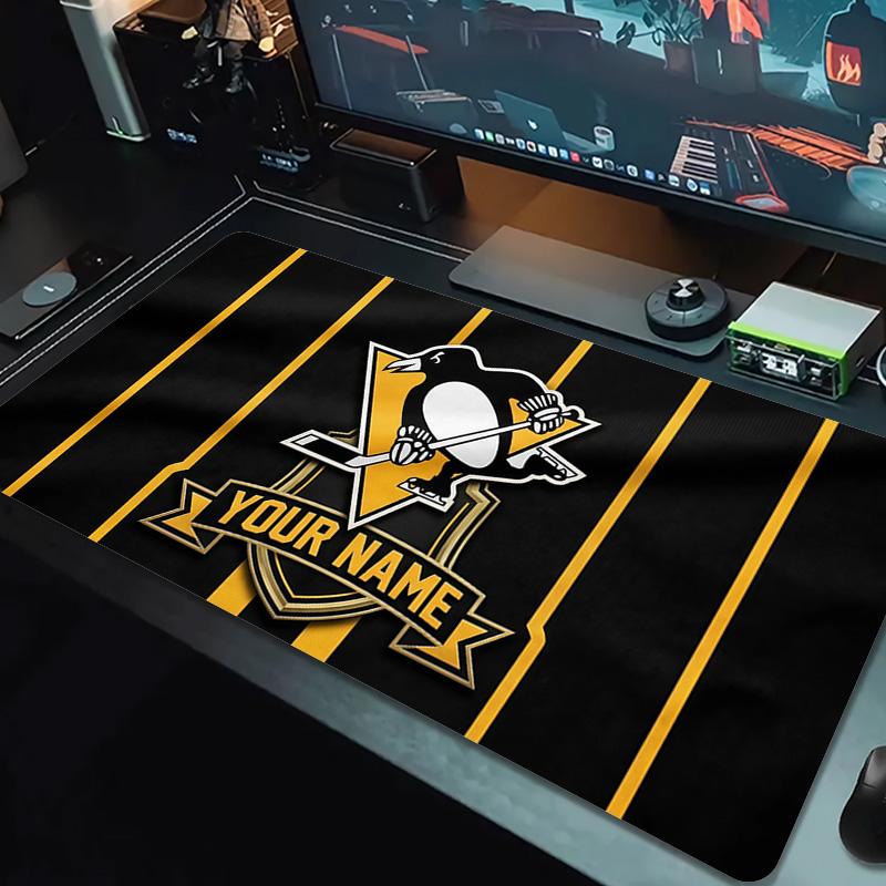 Pittsburgh Penguins Print Cushion Non-slip Laptop Tablet Big Mousepad XXL Mat Mini PC Playmat With Lock edge