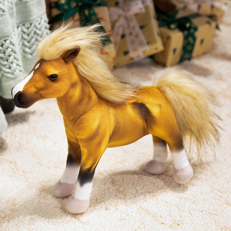 Имитация пони жеребца кукла плюшевая игрушка пони стенд лошадь кукла ребенок компания успокаивающая тряпичная кукла