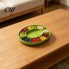 Nuts And Candy Tray Football Field Snack Tray, with Multiple Partitions, Durable PETG Party Fan Gathering Plate Supply for Watch Parties Game