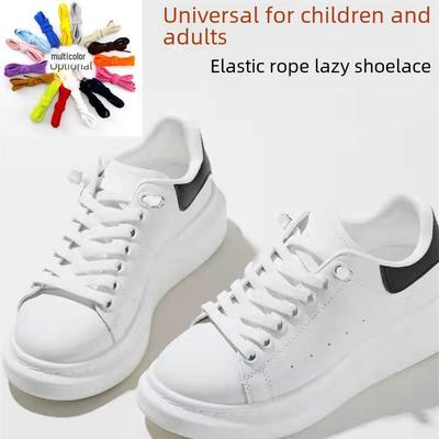 8MM Ленивые эластичные шнурки - детские, без завязывания, спандекс, двухслойные, с эластичной пряжкой