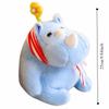 Handmade Rhinoceros Plush Toy Interactive Stuffed Rhinoceros Doll  Birthday Parties