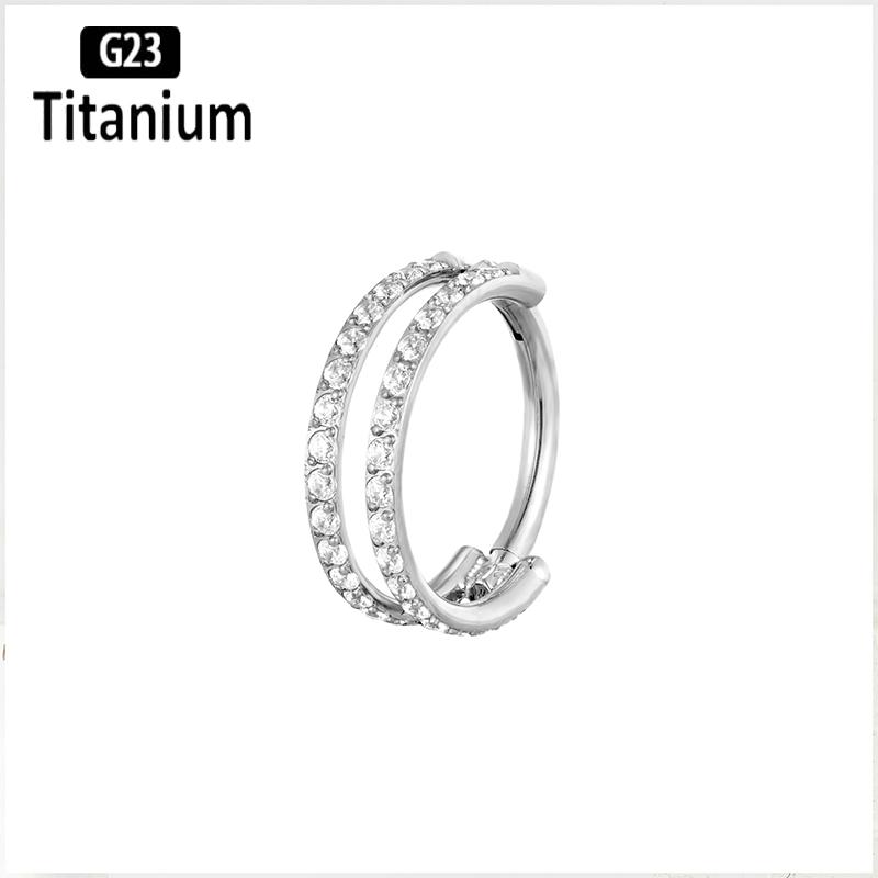 ASTM f136 Титановый Пирсинг Шарнирный Сегмент Кольцо для Септума Кольца в Нос Кликер Хрящ Уха Трагус Хеликс Конч Украшения для Тела Серьги