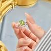 Открытое кольцо из серебра S925 с кристаллом 6*8 мм, Разные цвета, Регулируемая лента в европейском стиле, Ежедневное ювелирное изделие в подарок для женщин