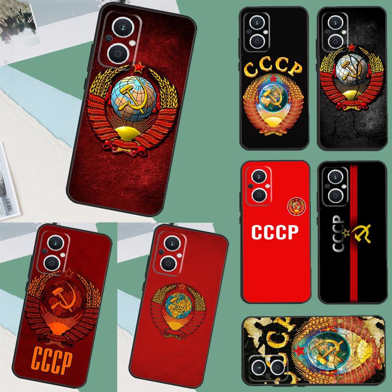 Vintage USSR CCCP Case For OPPO Reno 13 13F 12 11 F 8T 7 8 10 Pro OPPO Find X8 X6 Pro X3 X5 Lite Cover Funda