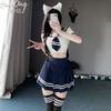 Fun underwear, Japanese and Korean campus clothes, pure desire wind, navy collar rabbit, student clothing, college feng sailor JK uniform suit