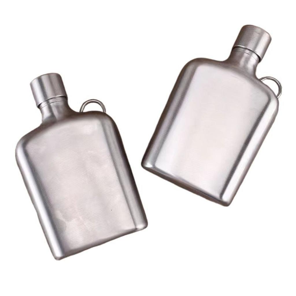 Square Pocket Beer Container 5oz Stainless Steel Hip Flask Whiskey Wine Pots Small Whiskey Bottle Liquor Accessories