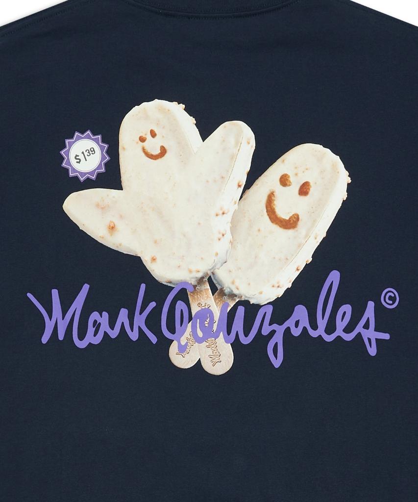 MARK GONZALES Ice Cream Short Sleeve T-Shirt - Navy