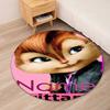 Custom Name Alvin and the Chipmunks Printed Round Rug Carpet Chair Rug Area Rug Entryway Doormats,for Office Chair Living Room Bedroom Kitchen Room.