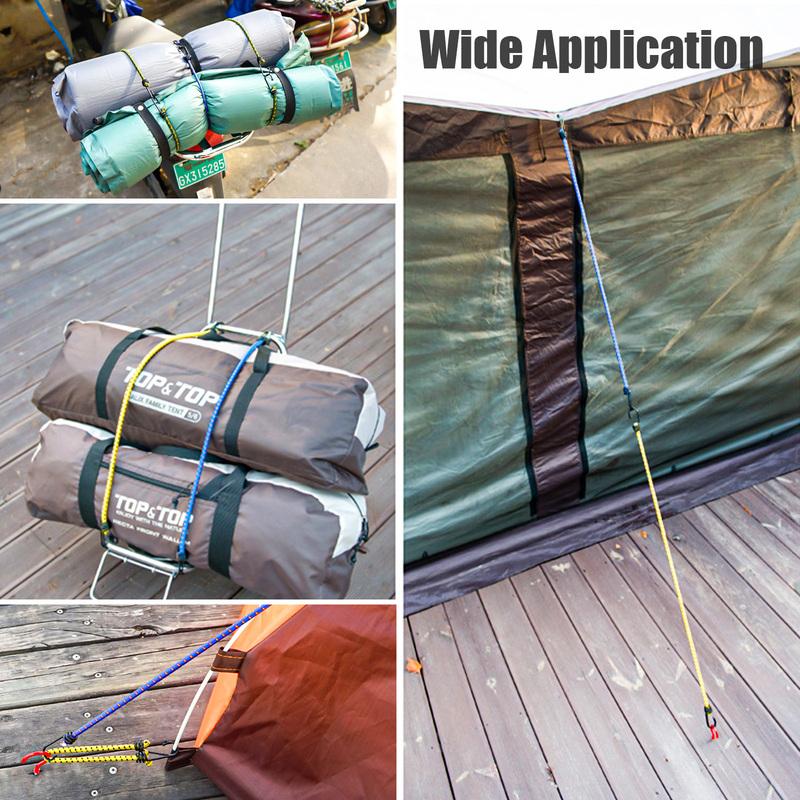 Bungee Cords Buckle Tie-Down Cargo Straps Hook Loop Fastener Ratchet Belt Luggage Holder for Car Motorcycle Bike Camping