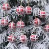 6pcs Shatterproof Christmas Tree Hanging Balls Painted Christmas Gift Balls  Xmas Tree Ornaments