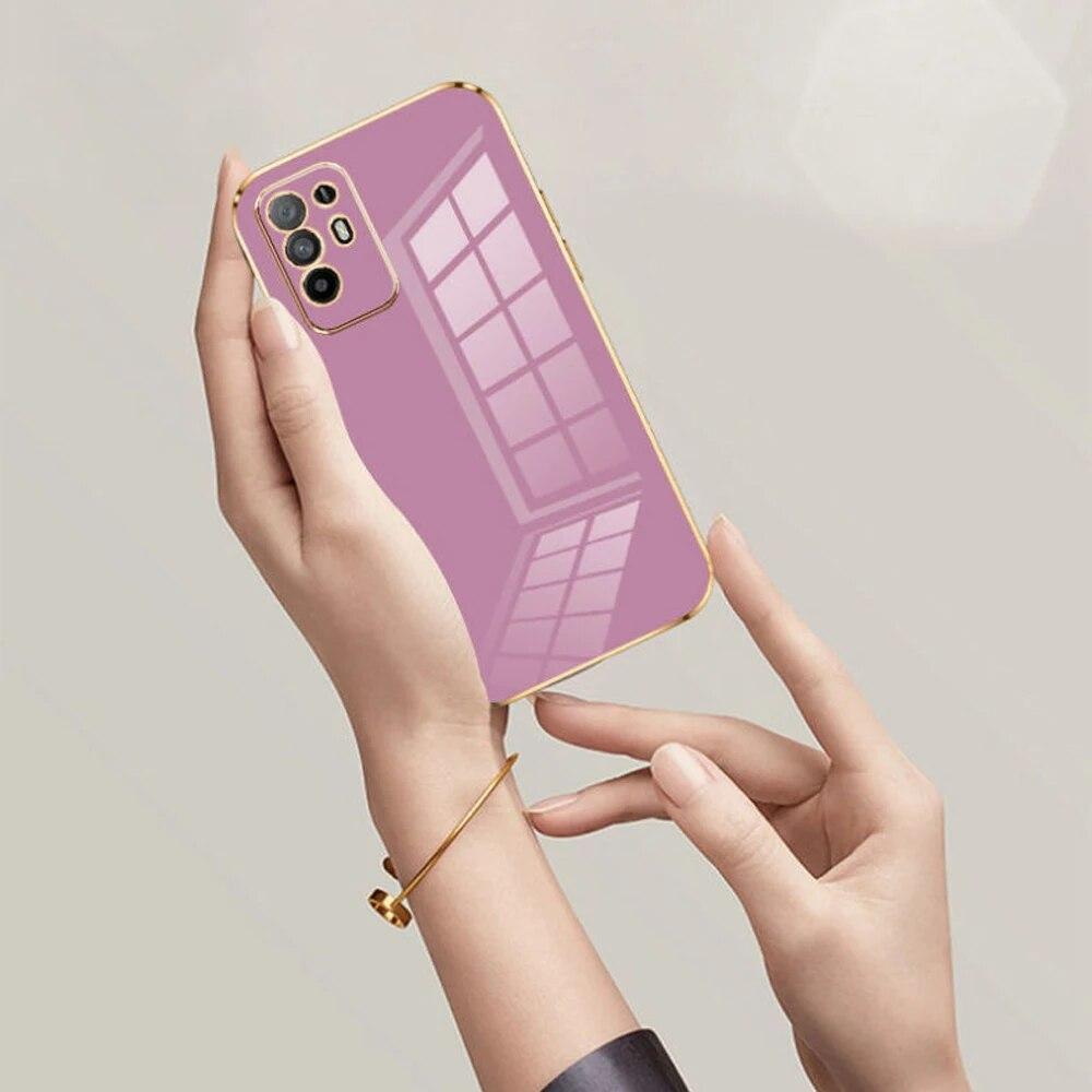 For OPPO A94 5G Case Oppo A95 5G Phone Case Reno5z F19 Pro Plus Case CPH2211 Cover Luxury Square Plating Shockproof Back Cover