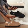 New Style Warm Plus Velvet Thick Home Cotton Shoes Non-slip Winter Heel Thick-soled Granular Cashmere Cotton Slippers