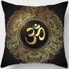 Загадочные винтажные наволочки с религиозными символами йоги, домашний декор, housse de coussin cojines Decorativos для дивана-подушки