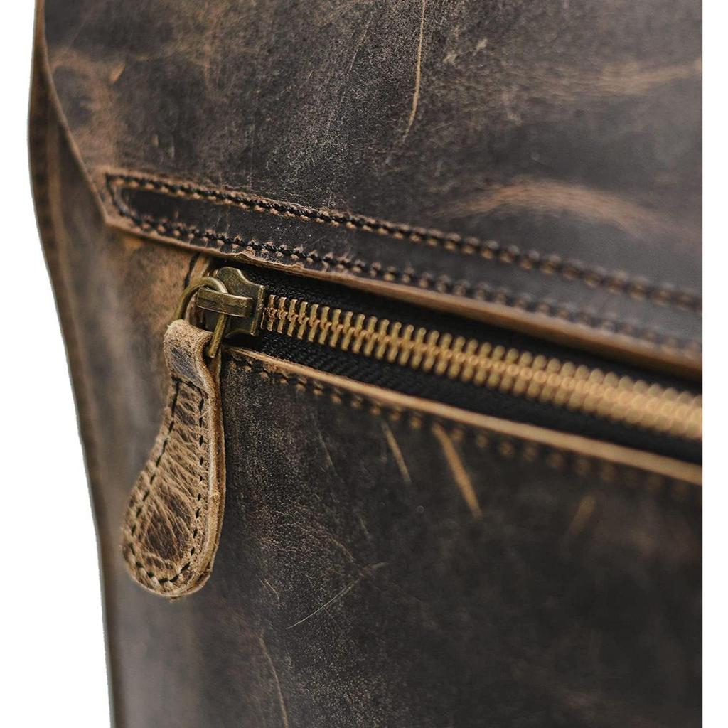 Потертая кожаная сумка-мессенджер для ноутбука Hunter Buffalo, офисный портфель, дорожная сумка через плечо, офисная сумка