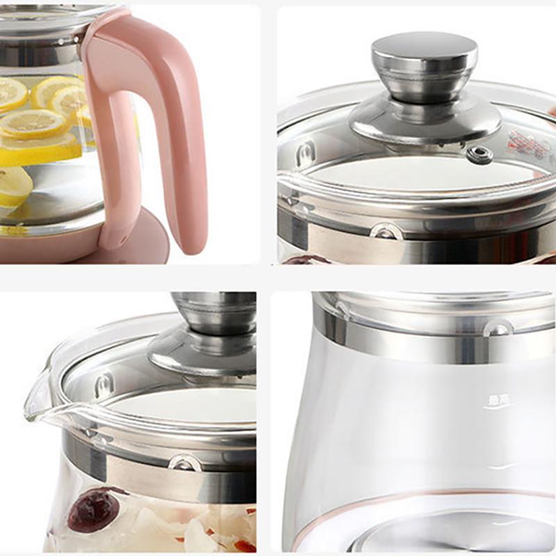 Горшок для здоровья, термостойкий стеклянный чайник, автоматический утолщающийся цветочный чайник для офиса, маленького дома