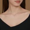 VIVIENNE WESTWOOD Ожерелье-подвеска Millie Saturn Розовый страз Женское ожерелье Серебряный Цвет вишни-розовый 630203HP-02P703