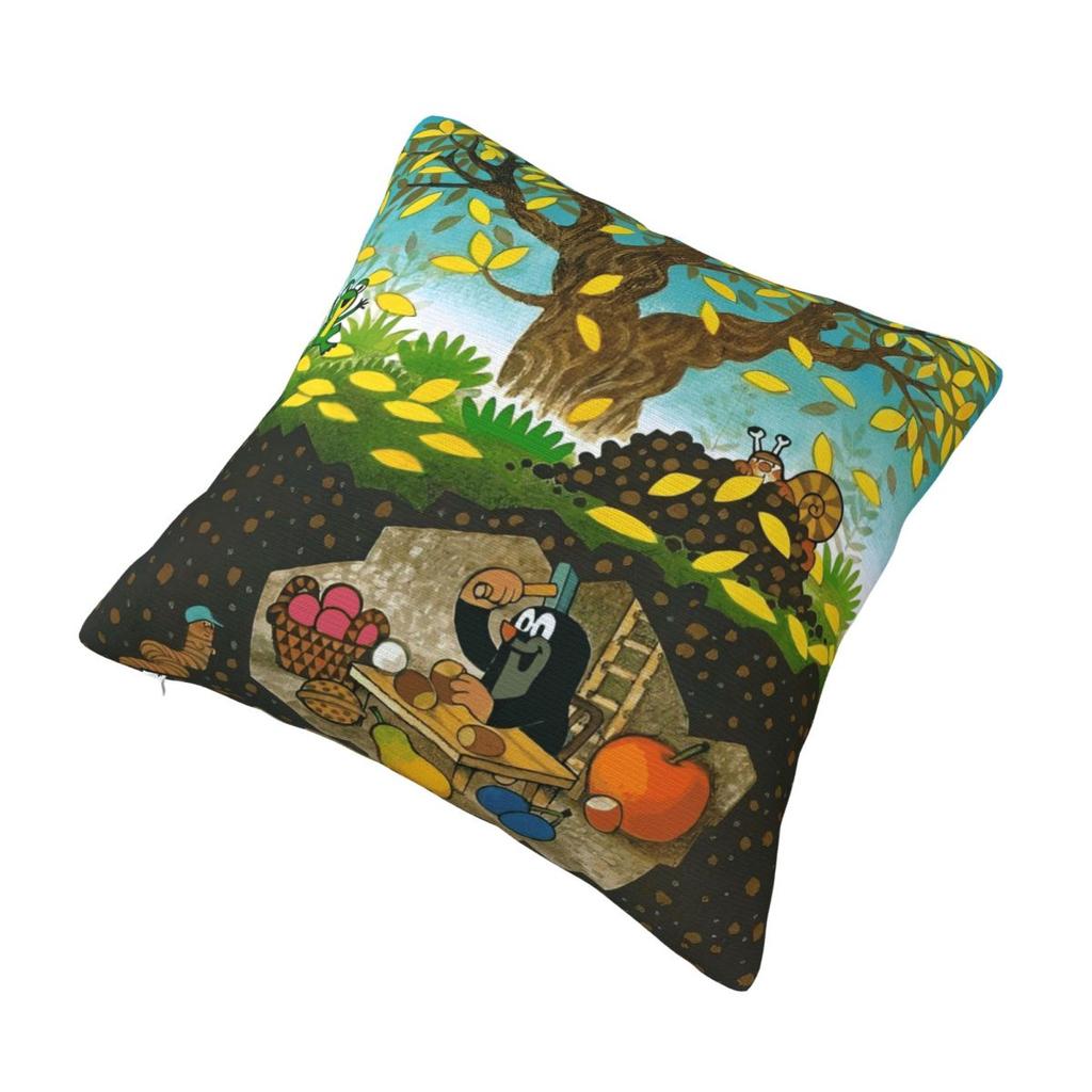 Pillow Cover The Little Mole With Friends Custom Diy Cushion Cover Vintage Pillow Case For Wedding Party Home Decor Pillowcases