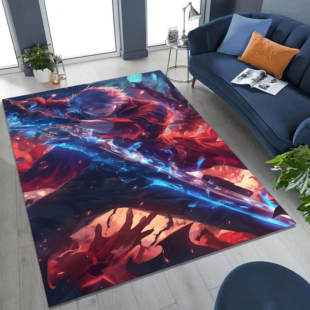 3D Ковер D-Devil May Cry DMC Games Вергилий Данте для спальни, гостиной, дивана, домашний коврик для двери, декор, большой детский игровой нескользящий коврик для пола