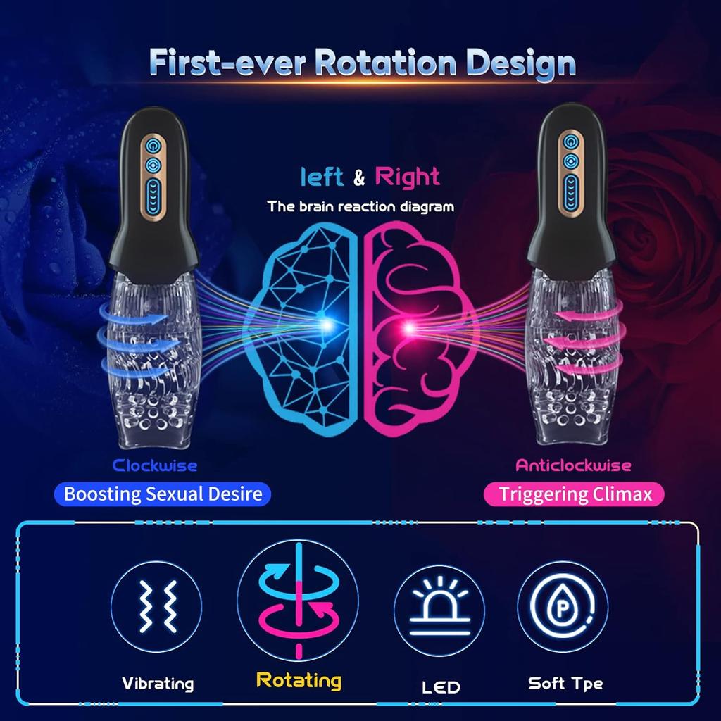 Автоматическая секс-машина для минета, мужской мастурбатор, вращающаяся вибрирующая секс-игрушка без рук, вибратор для пениса, мастурбаторы для удовольствия, реалистичные