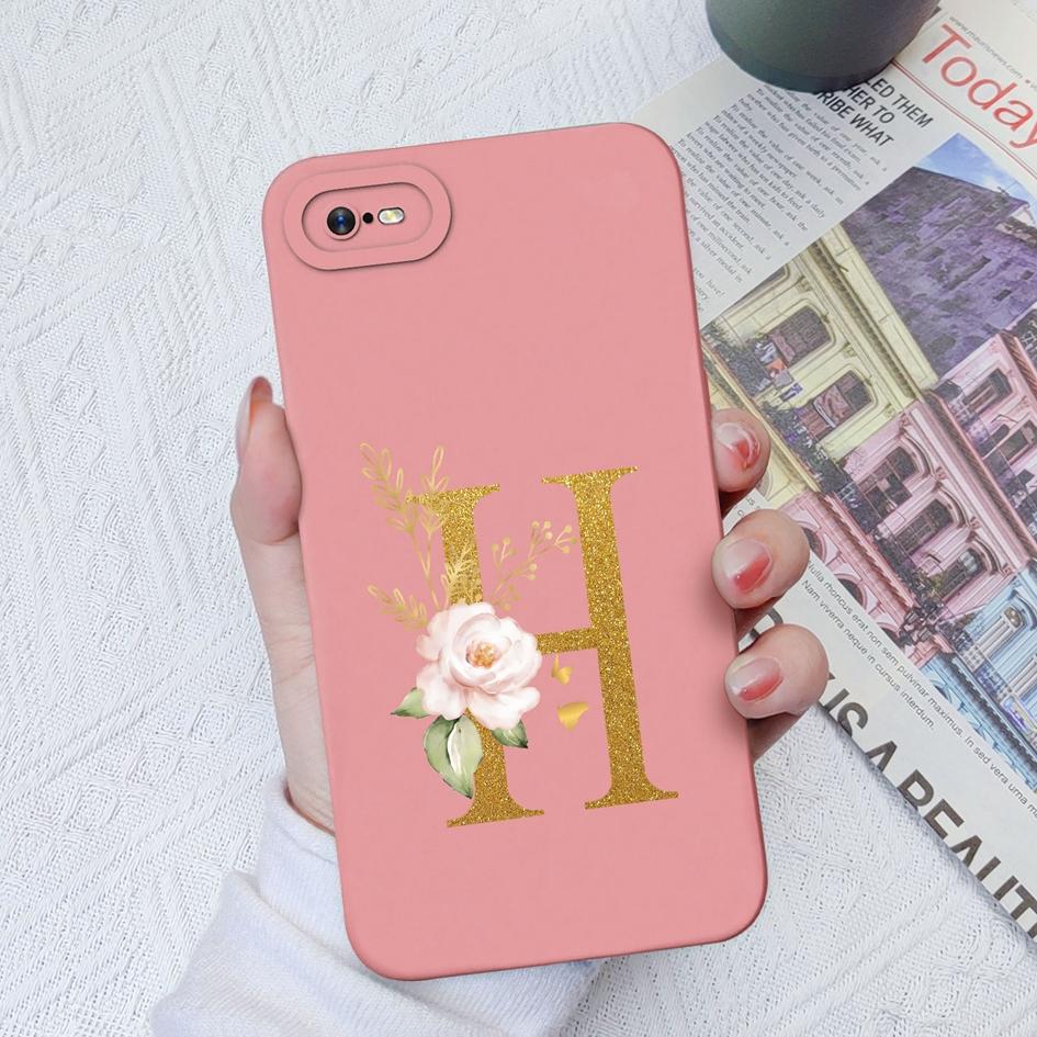 Для OPPO Realme C11 C12 C15 C33 C17 C35 C20 C30 Роскошный защитный квадратный жидкий силиконовый чехол из мягкого ТПУ с цветочными буквами для Realme Funda Coque, бампер