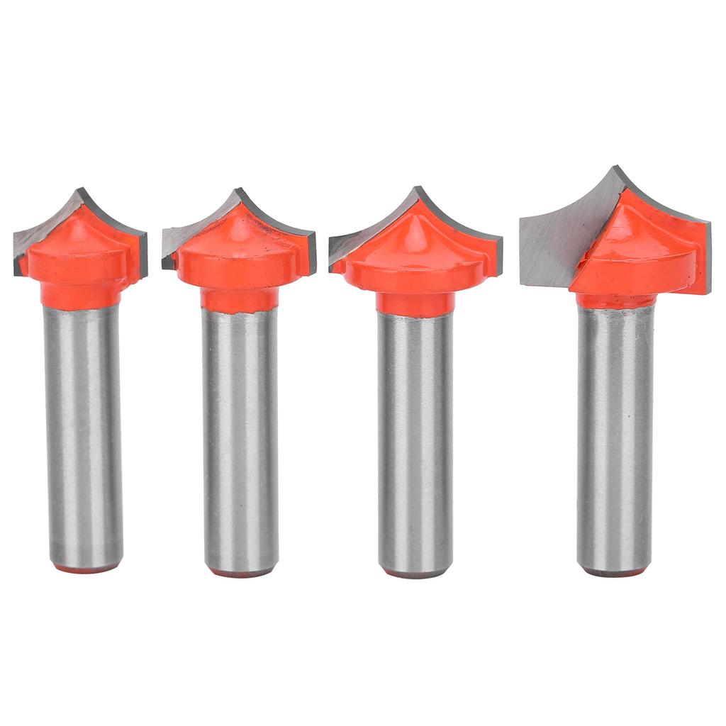 4Pcs Woodworking Router Bits Set 8 Shank SharpenNosed Engraving Machines  Milling Cutter