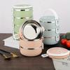 Simple And Portable Lunch Box Stainless Steel Insulated Lunch Box For Office Workers Large Capacity Multi-layer Lunch Box