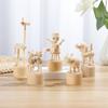 Shelf Home Decoration Mini Desktop Decor Wooden Animal Ornaments Educational Toys Wood DIY Craft