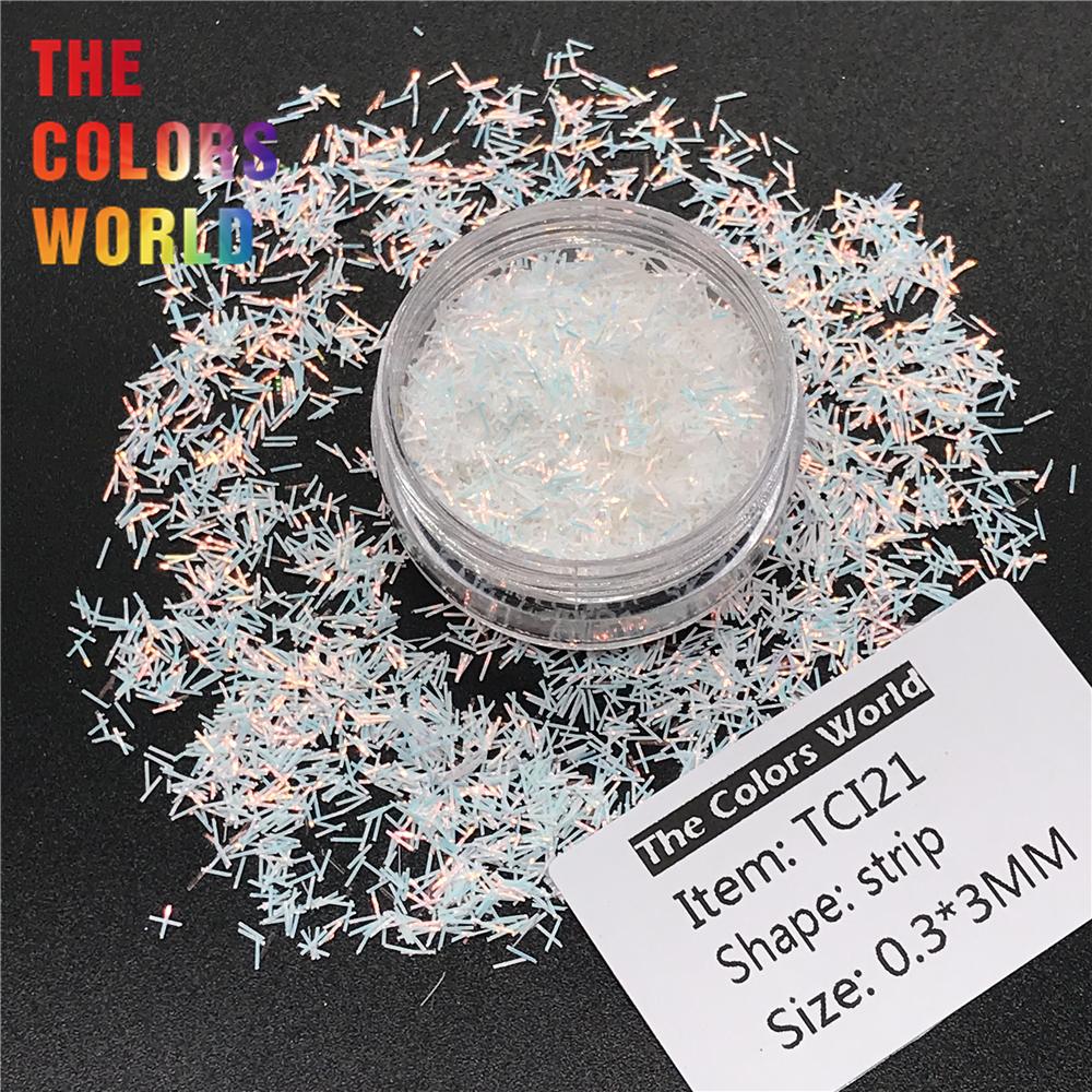 TCT-199 перламутровые переливающиеся цвета 0,3*3 мм мишурная полоска короткая планка для украшения ногтей гель для ногтей блестки для тела ручная работа