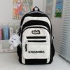 Backpack Stylish Letter With Color Blocking For Middle And High School Students