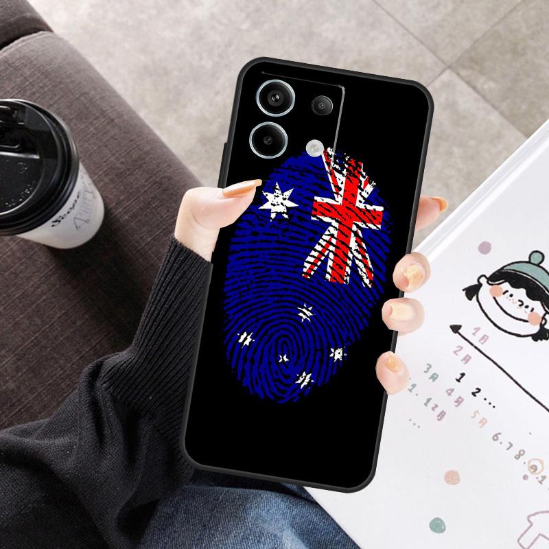 National Flag fingerprint Cover For Xiaomi Redmi Note 14 13 10 11 12 15 Pro Plus Case For Redmi 15C 13C 12C 10C 14C 15
